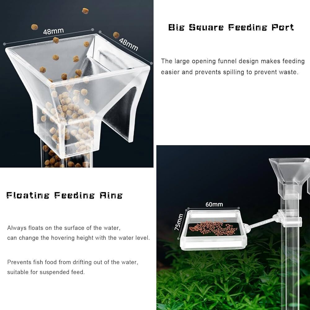 Feeding Pipe For Food Feeder With Detachable Acrylic Tube