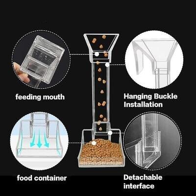 Feeding Pipe For Food Feeder With Detachable Acrylic Tube