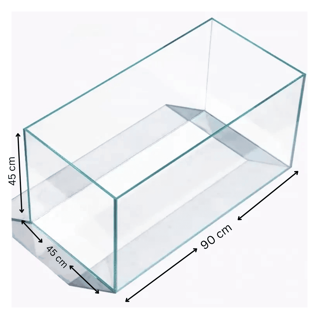 2 ಅಡಿ ಅಕ್ವೇರಿಯಂ ಟ್ಯಾಂಕ್ | ಗಾತ್ರ L*W*H = *60*40*40cm | ಅಲ್ಟ್ರಾ ಕ್ಲಿಯರ್ | 8ಮಿ.ಮೀ