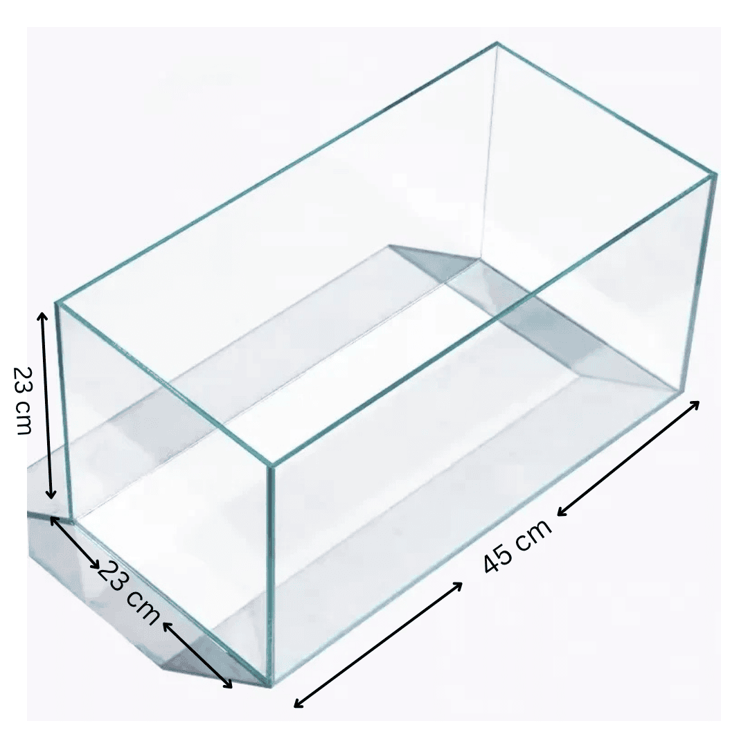 2 ಅಡಿ ಅಕ್ವೇರಿಯಂ ಟ್ಯಾಂಕ್ | ಗಾತ್ರ L*W*H = *60*40*40cm | ಅಲ್ಟ್ರಾ ಕ್ಲಿಯರ್ | 8ಮಿ.ಮೀ
