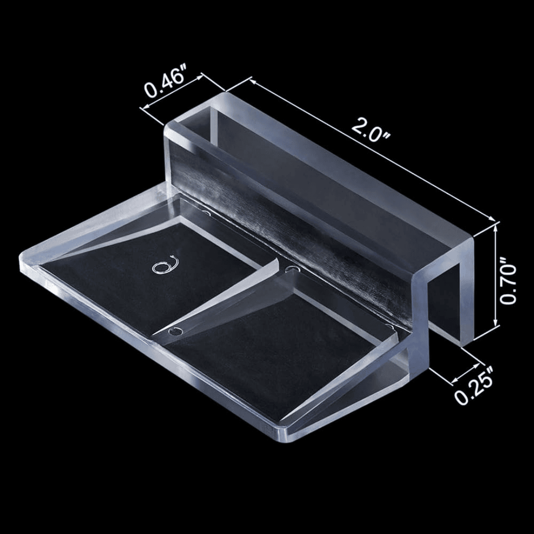 Acrylic Clamp Transparent Aquarium Cover Holder (Pack of 4)