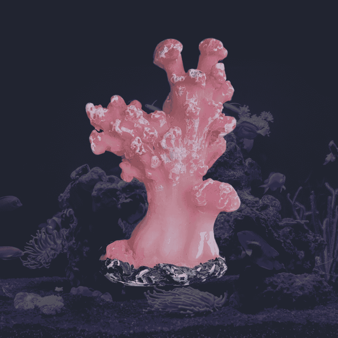Decor Toy Little Artificial Pink Coral Aquarium