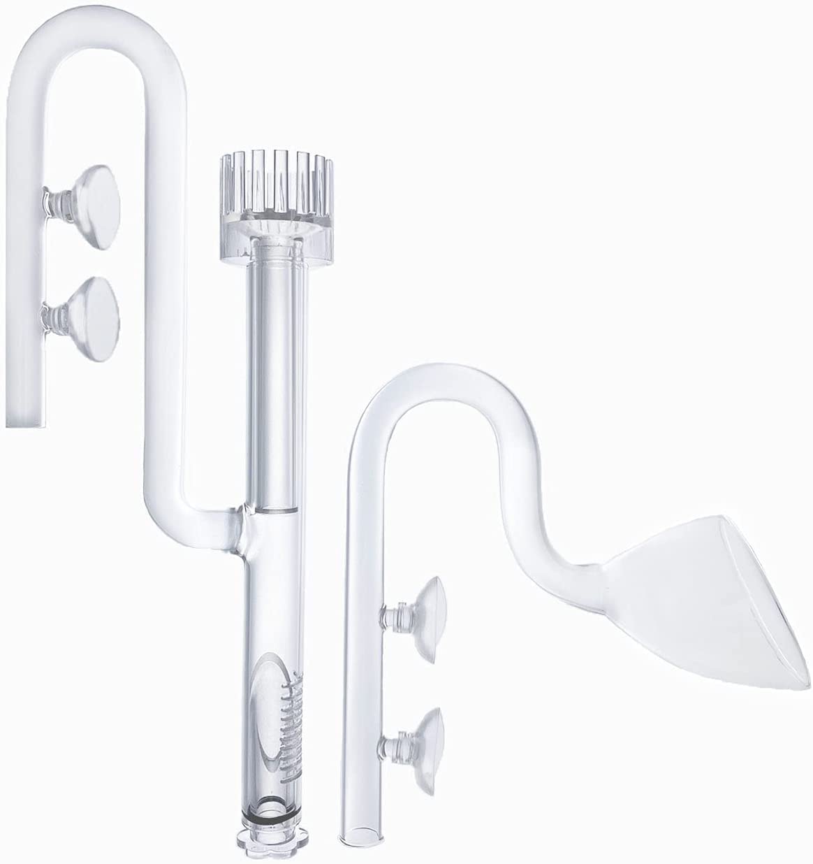 Gadgets Lily Pipe Glass Inlet & Outlet For Canister Filter (19 mm) Without skimmer