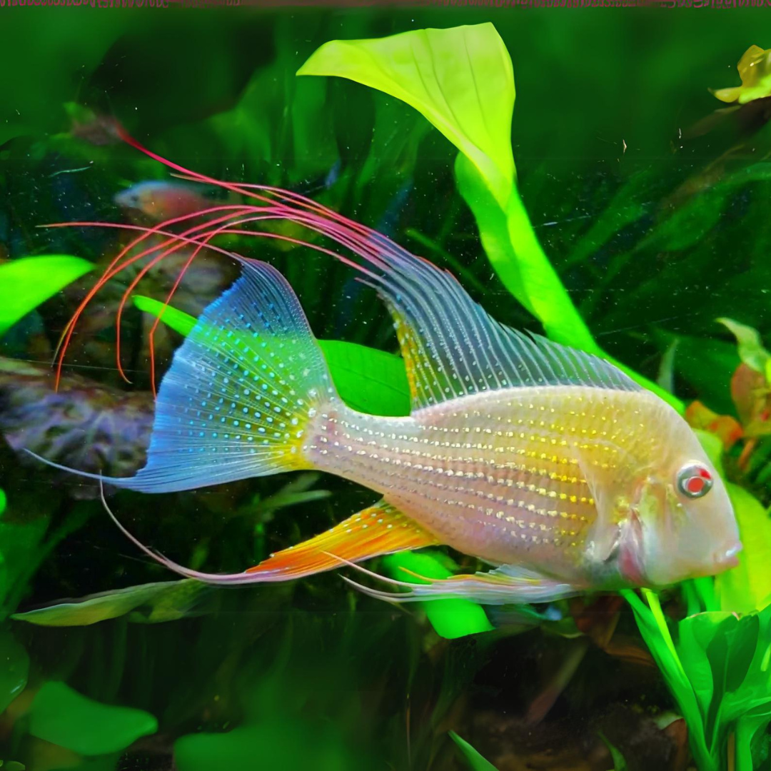 Live Fish Geophagus Albino Heckelii (2-3 Cms) Single