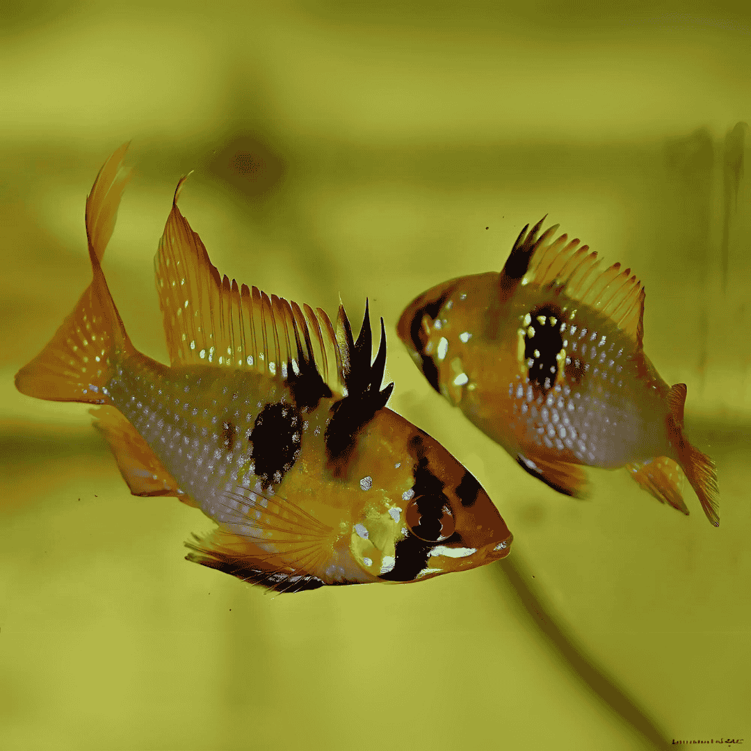 Ram Cichlid German Blue Imported (5-6 cms) - Pair