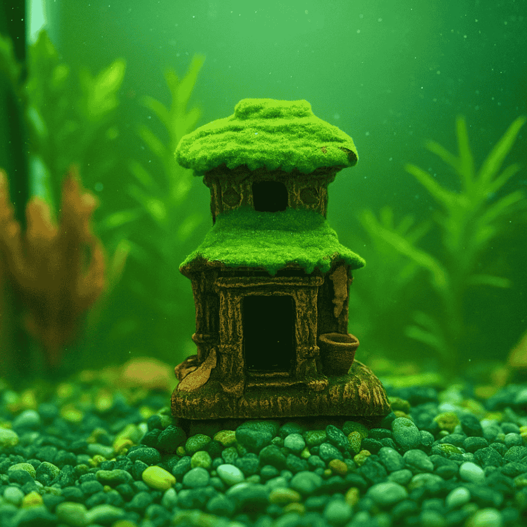 Decor Hideout House Toy L 4in H 6in