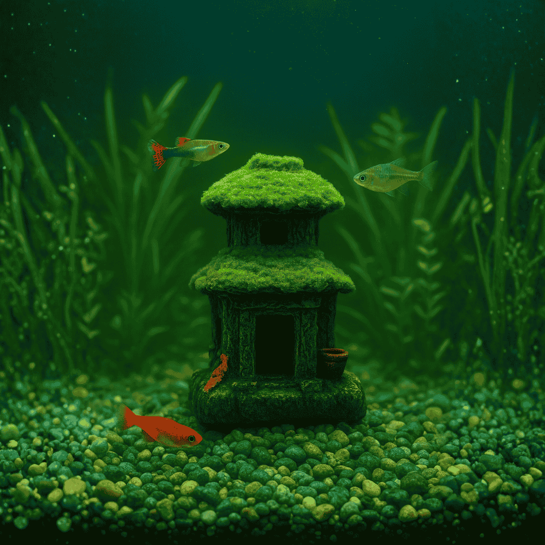 Decor Hideout House Toy L 4in H 6in