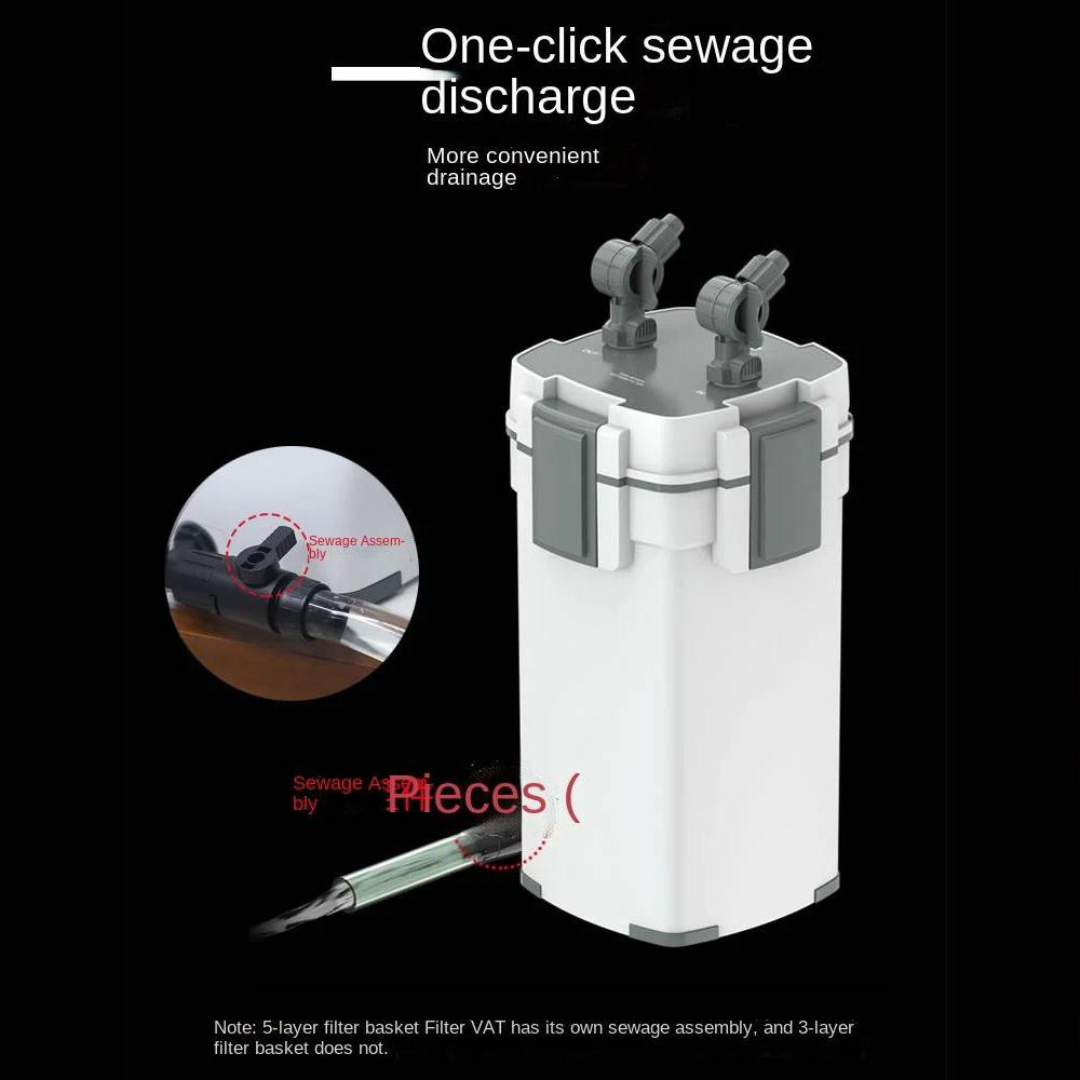 External Canister Filter Xiaoli SUNSUN XWA-1000U 3 Stage