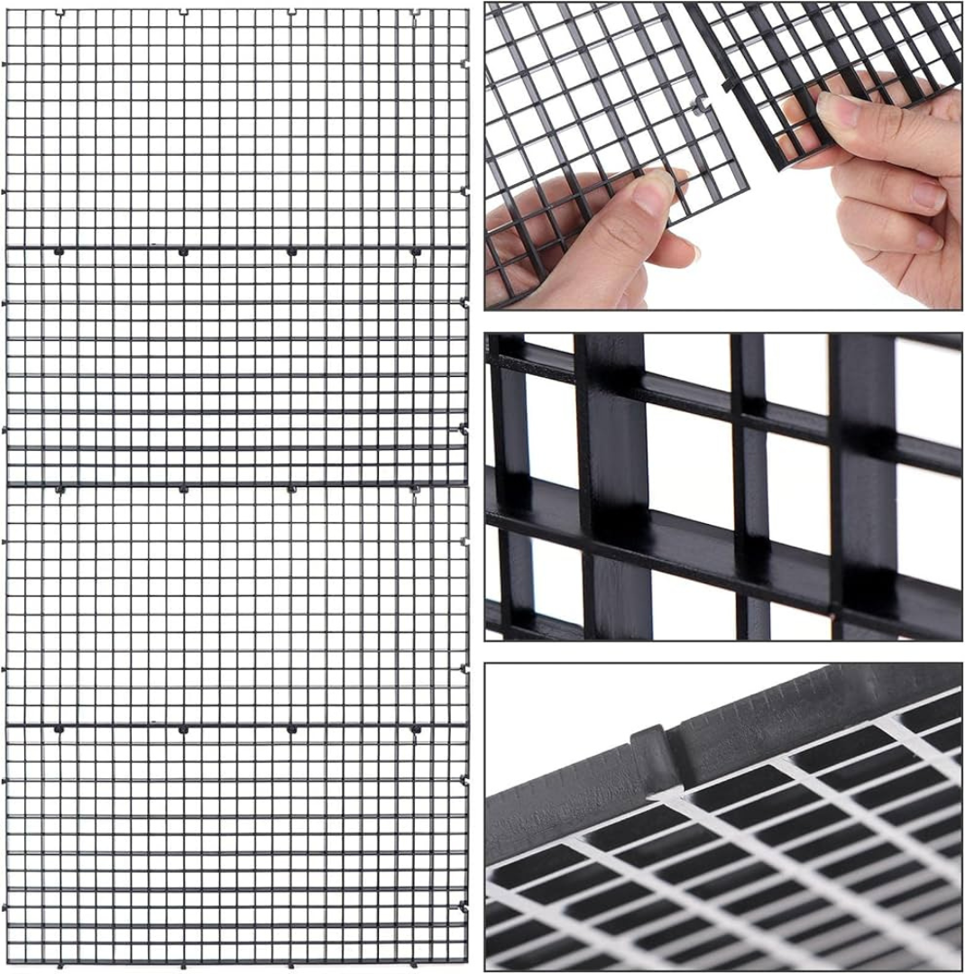Black Tank Divider Grid & Egg Tray (6*12 Inches) | Single