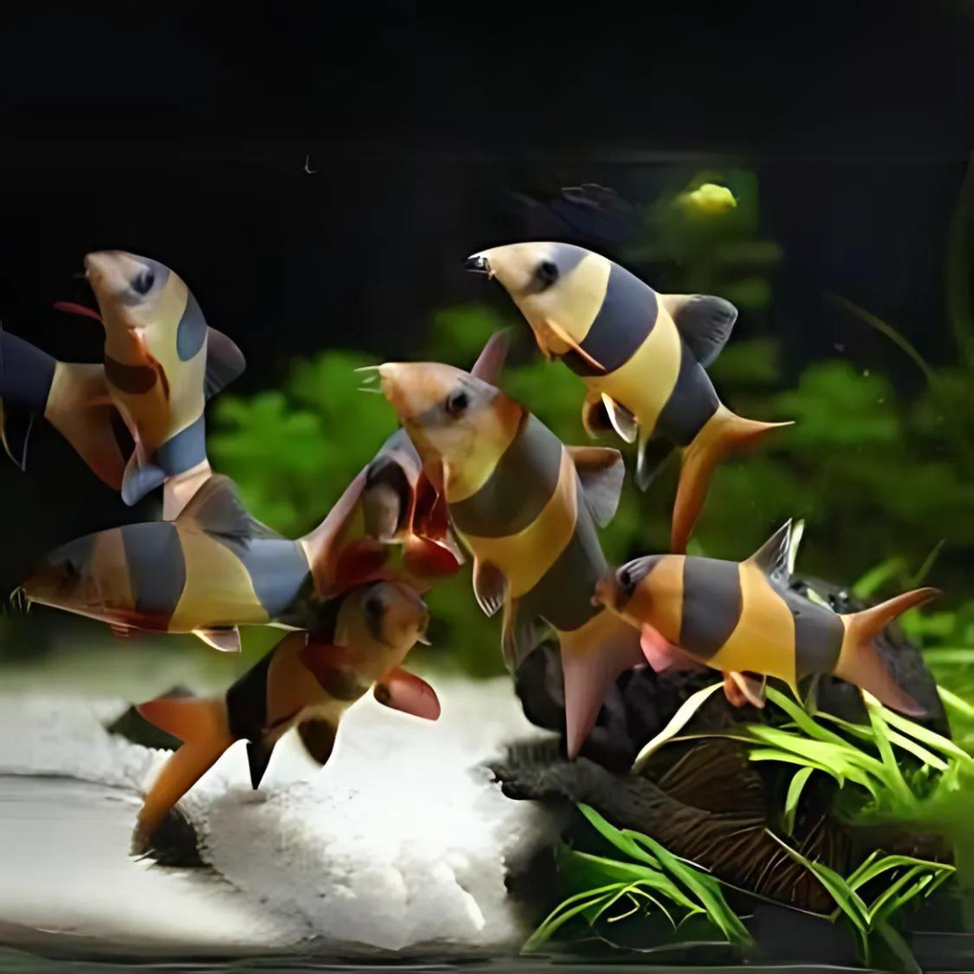 Live Fish Bottom Dweller Clown Loach (6-7 cms) | Single