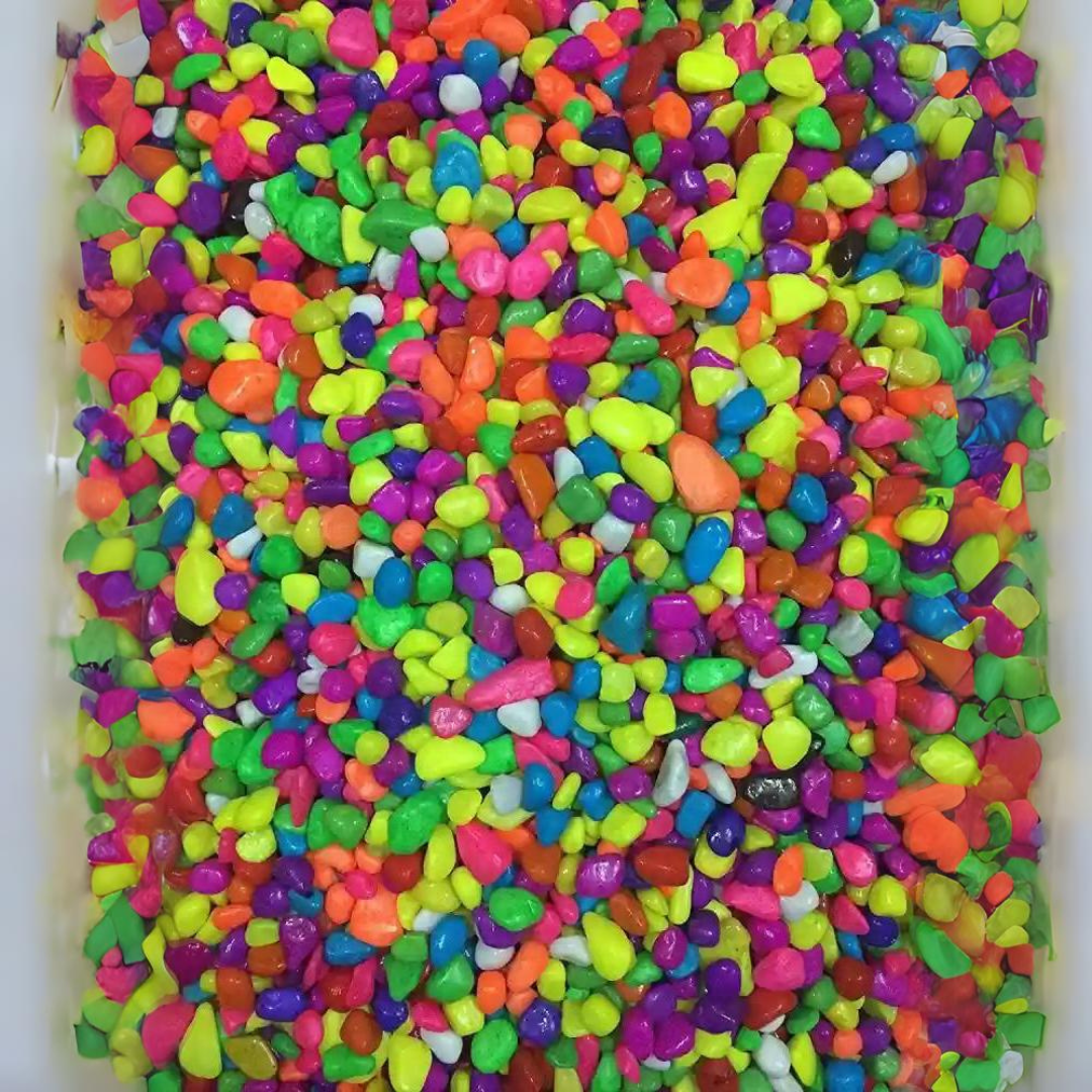 Decor Mixed-Color Gravels (S Size) - 1 Kg