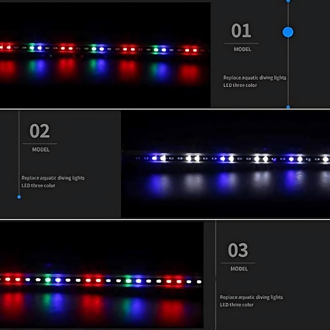 SOBO T8-80D ಎಲ್ಇಡಿ ಸಬ್ಮರ್ಸಿಬಲ್ ಲ್ಯಾಂಪ್ | ಬಣ್ಣ ಬದಲಾಯಿಸುವುದು | 8W.