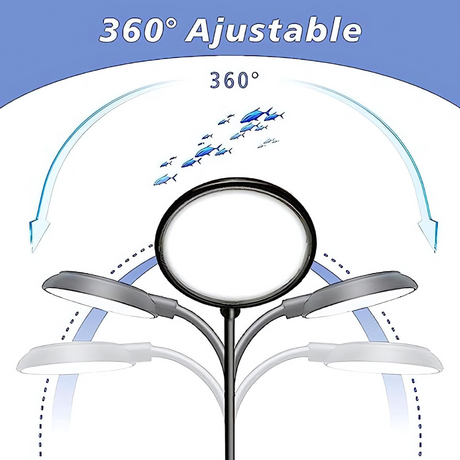 ನ್ಯಾನೋ ಟ್ಯಾಂಕ್ ಮತ್ತು ಫಿಶ್ ಬೌಲ್ಗಾಗಿ ಸೋಬೋ ಅಲ್ಟ್ರಾ ಥಿನ್ ಮಿನಿ ಕ್ಲಿಪ್ ಲ್ಯಾಂಪ್ WRGB ಲೈಟ್ | Y- 3 ವ್ಯಾಟ್ಸ್ | USB ಸಂಪರ್ಕ | 360* ಹೊಂದಿಕೊಳ್ಳುವ |