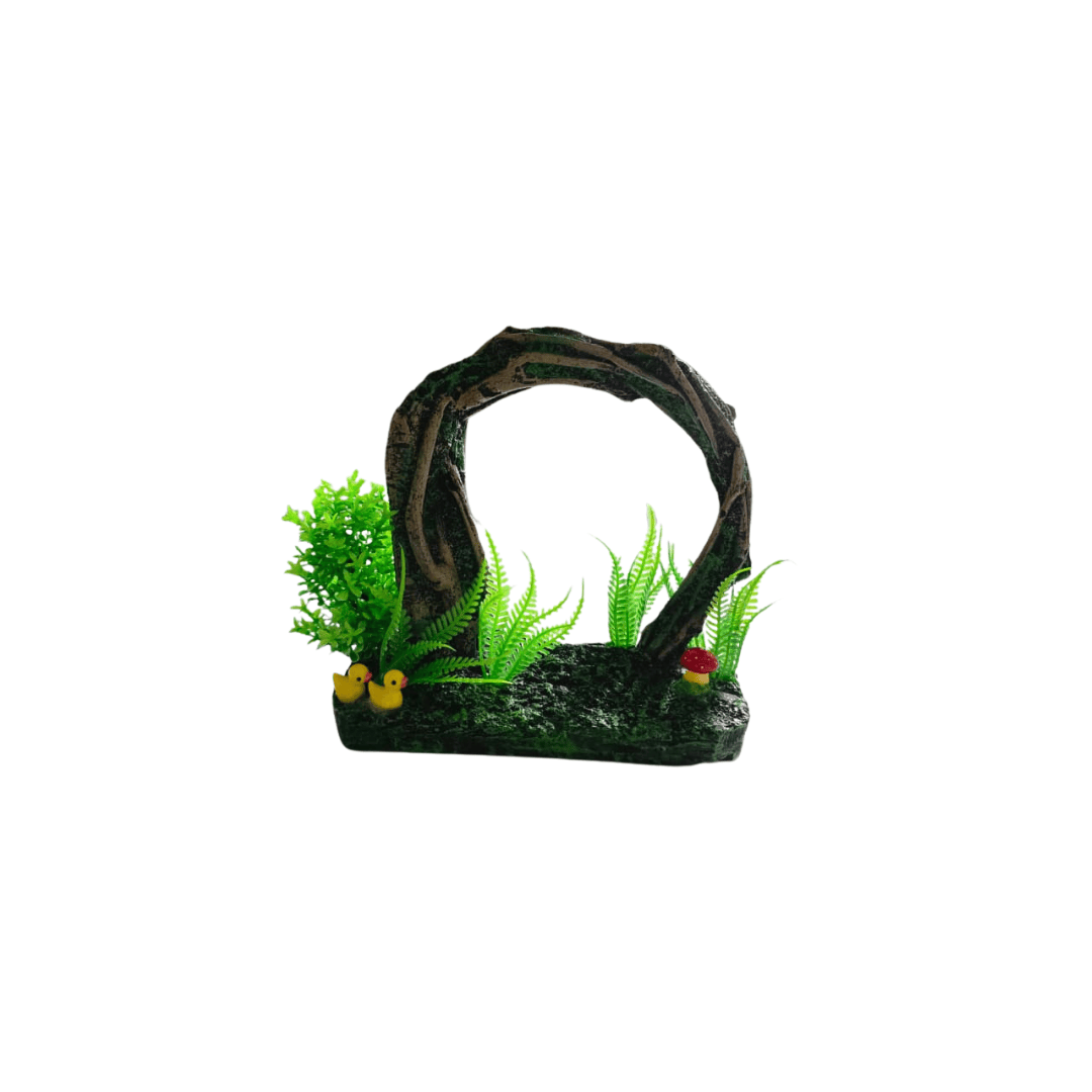 Decor Arch Tree Ornament with Ducks L 8in H 7.5in