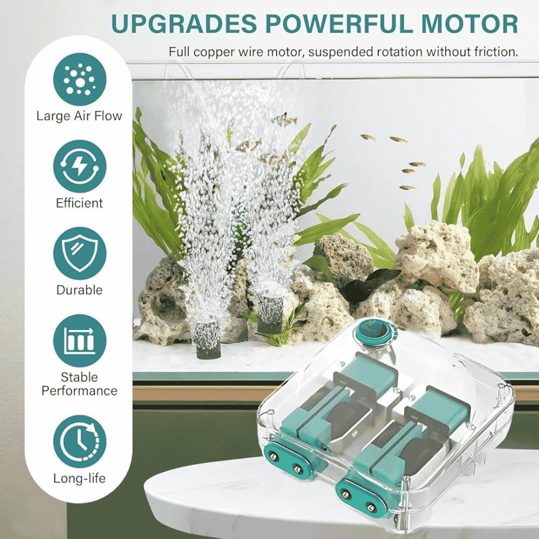 SOBO ಅಕ್ವೇರಿಯಂ ಮಿನಿ SB-228 AC/DC ಏರ್ ಪಂಪ್