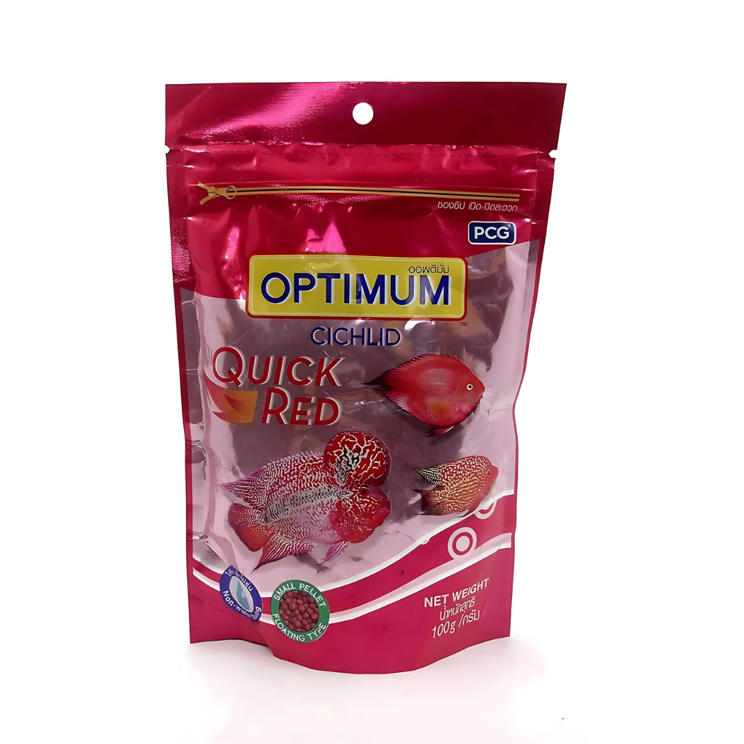 ಆಪ್ಟಿಮಮ್ ಸಿಚ್ಲಿಡ್ ತ್ವರಿತ ಕೆಂಪು ಮೀನು ಆಹಾರ | 100 ಗ್ರಾಂ