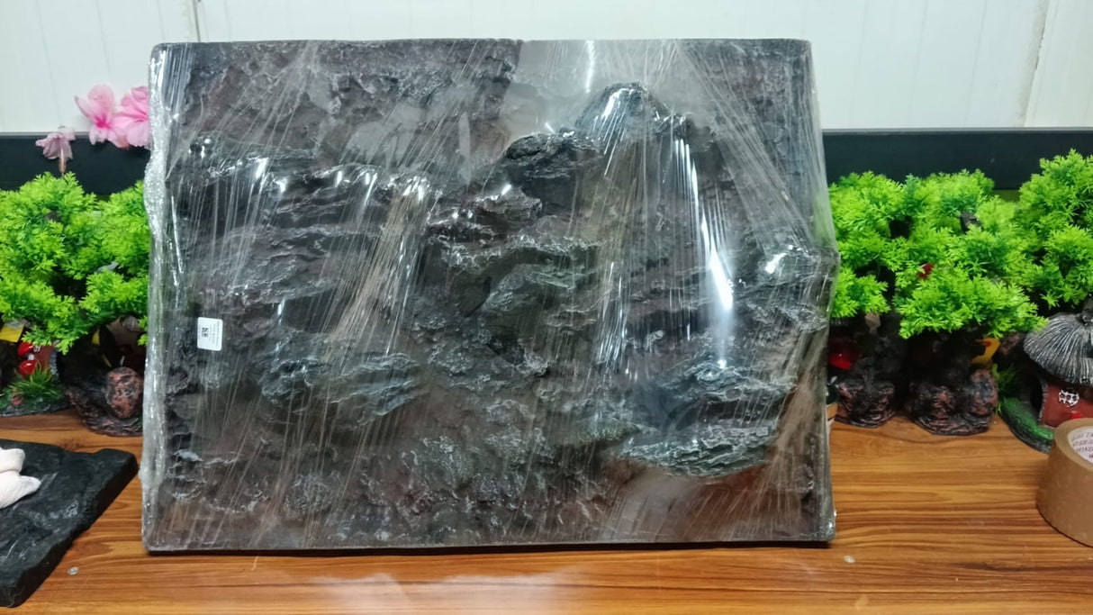Decor 3D stone Terrarium Background (Length60* Height45)
