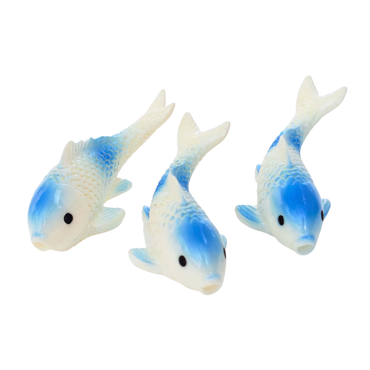 Decor Small White With Blue Fish Toy | Single