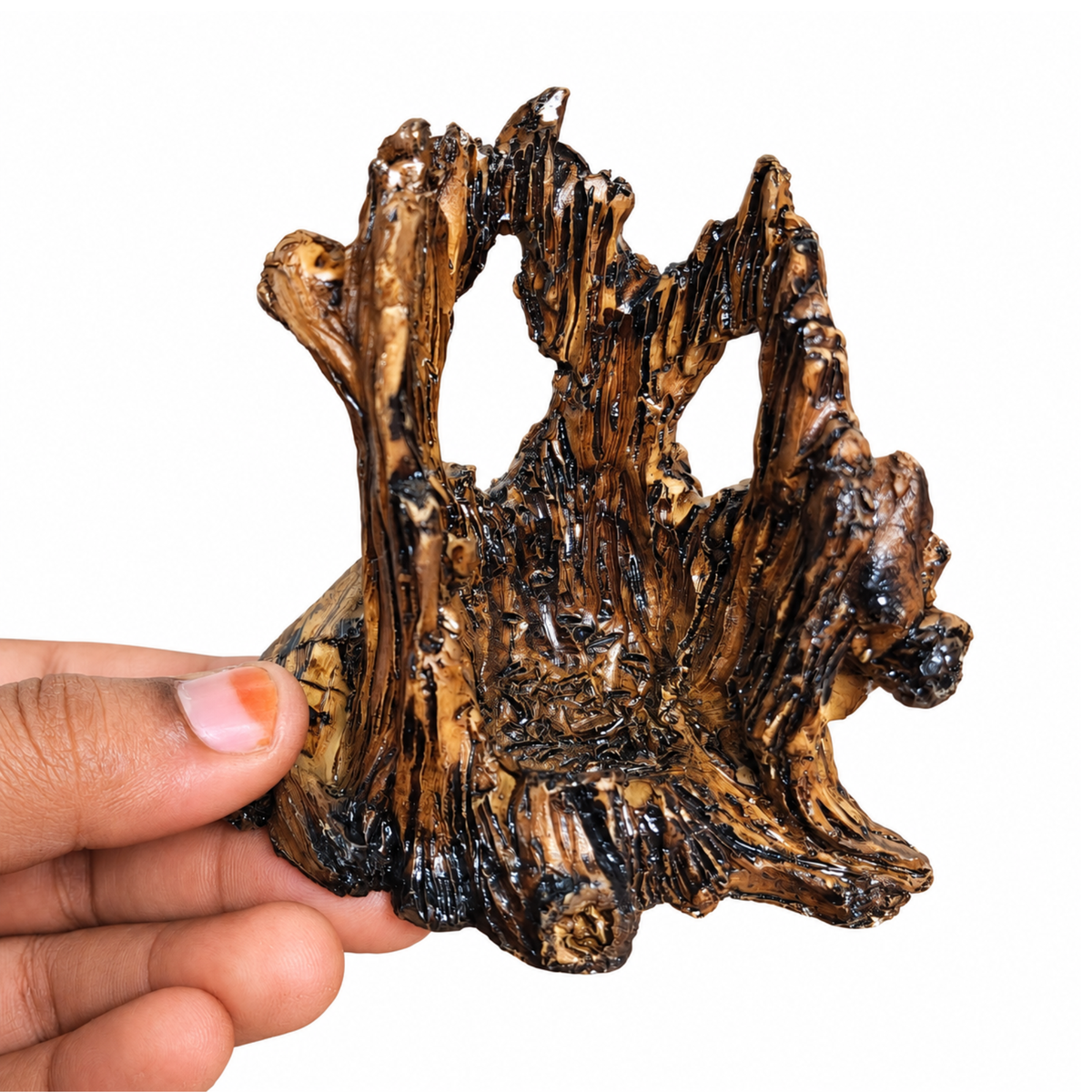 Decor Resin Artificial Driftwood Tree Stump Ornament