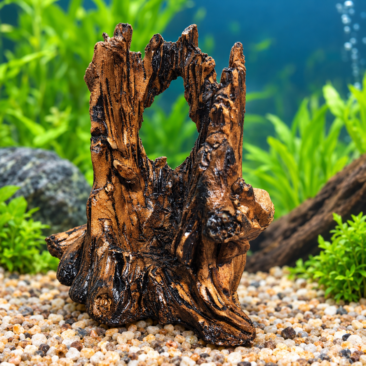 Decor Resin Artificial Driftwood Tree Stump Ornament