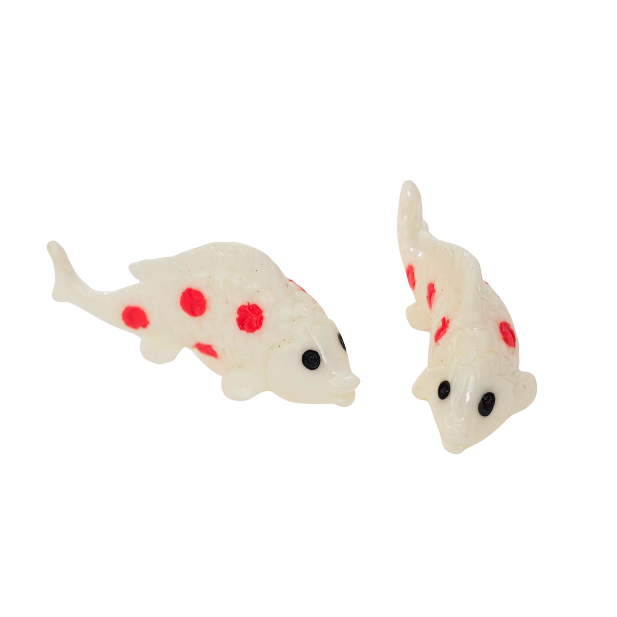 Decor Small White With Red Spotted Fish Toy | Single