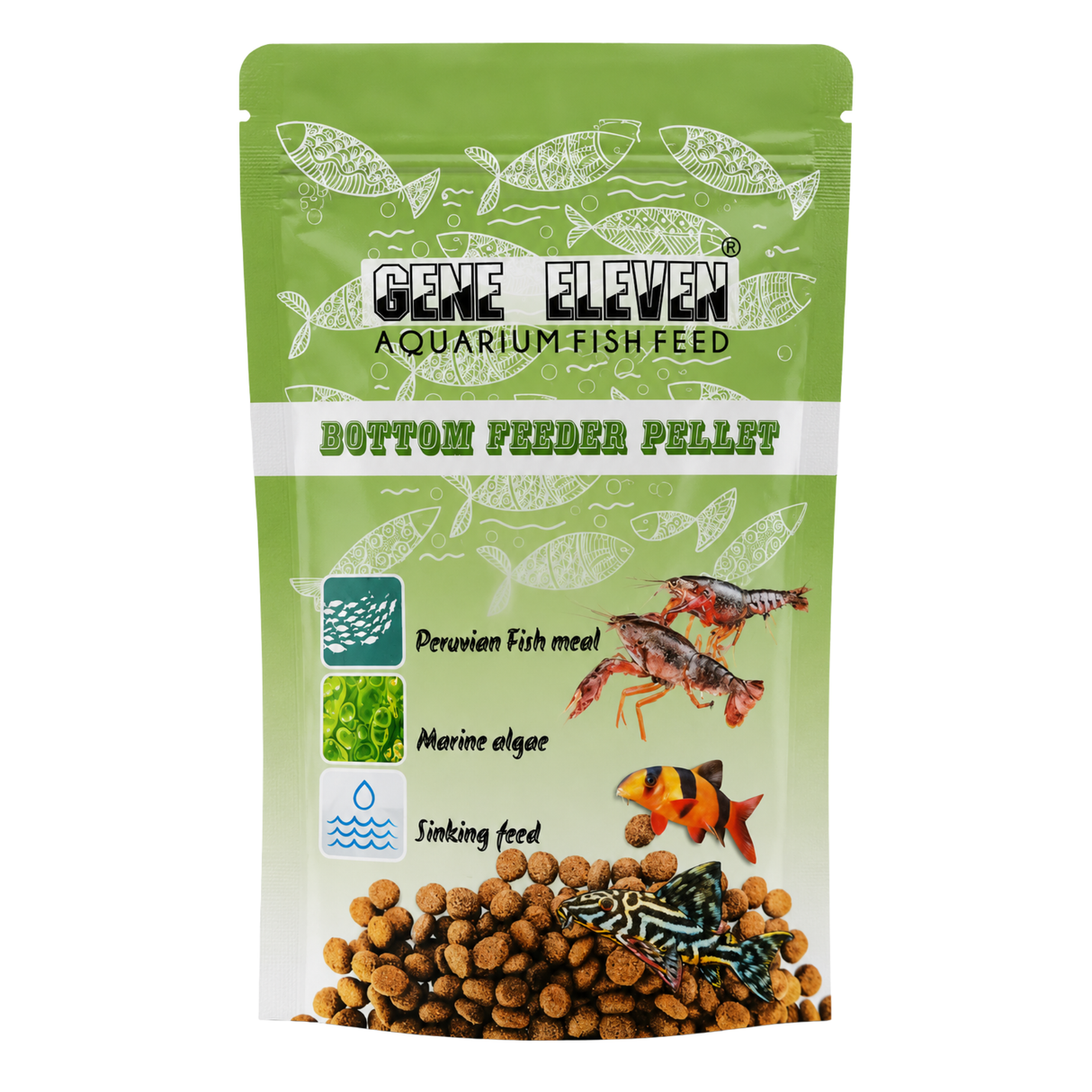 Food Gene Eleven Bottom Pellet Shrimps & Lobster - 30g