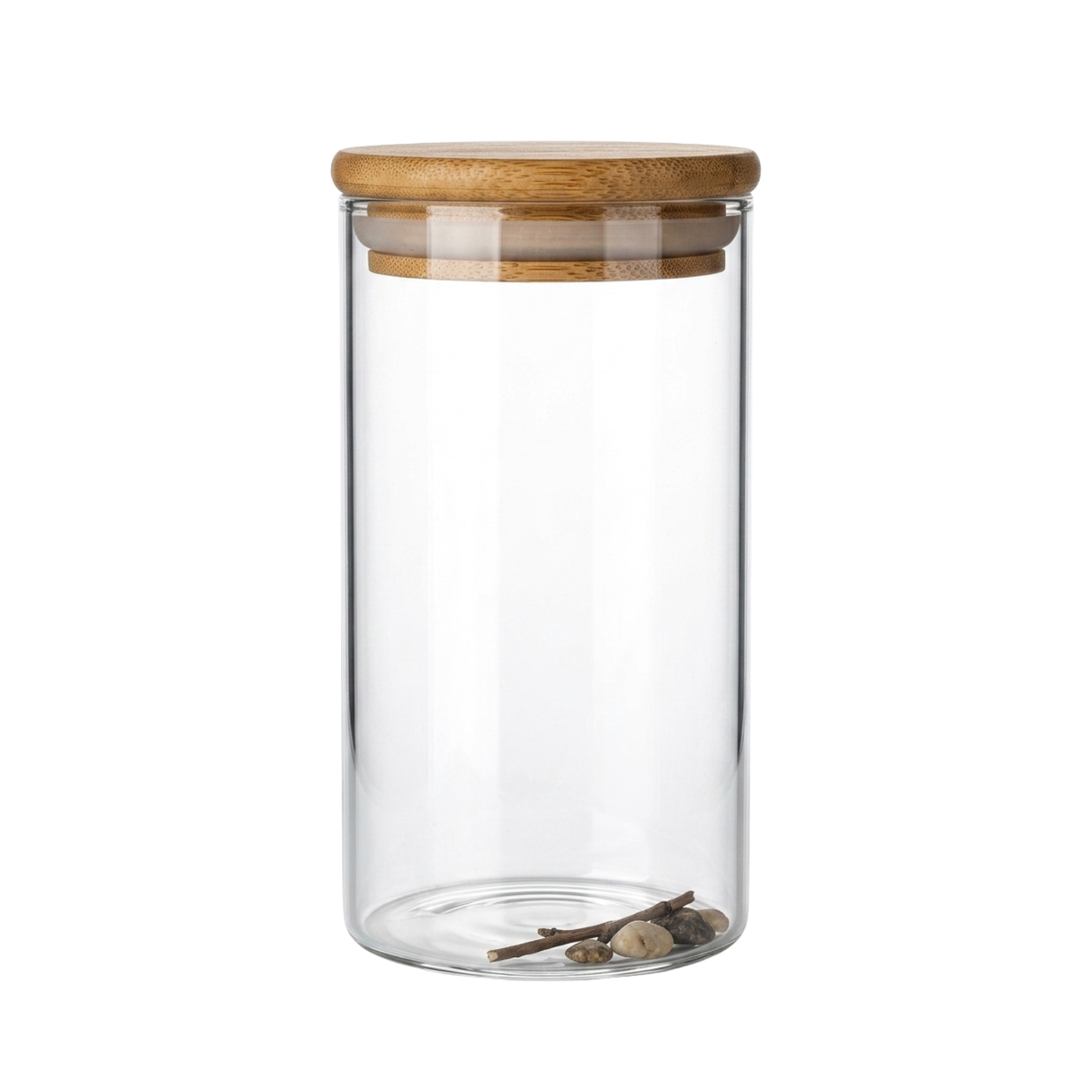 Mini Terrarium Glass Jar With Bamboo Lid | Single