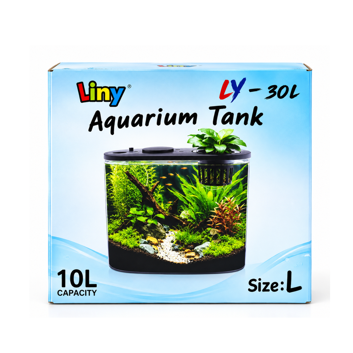 Liny Acrylic Tank LY-30L Black