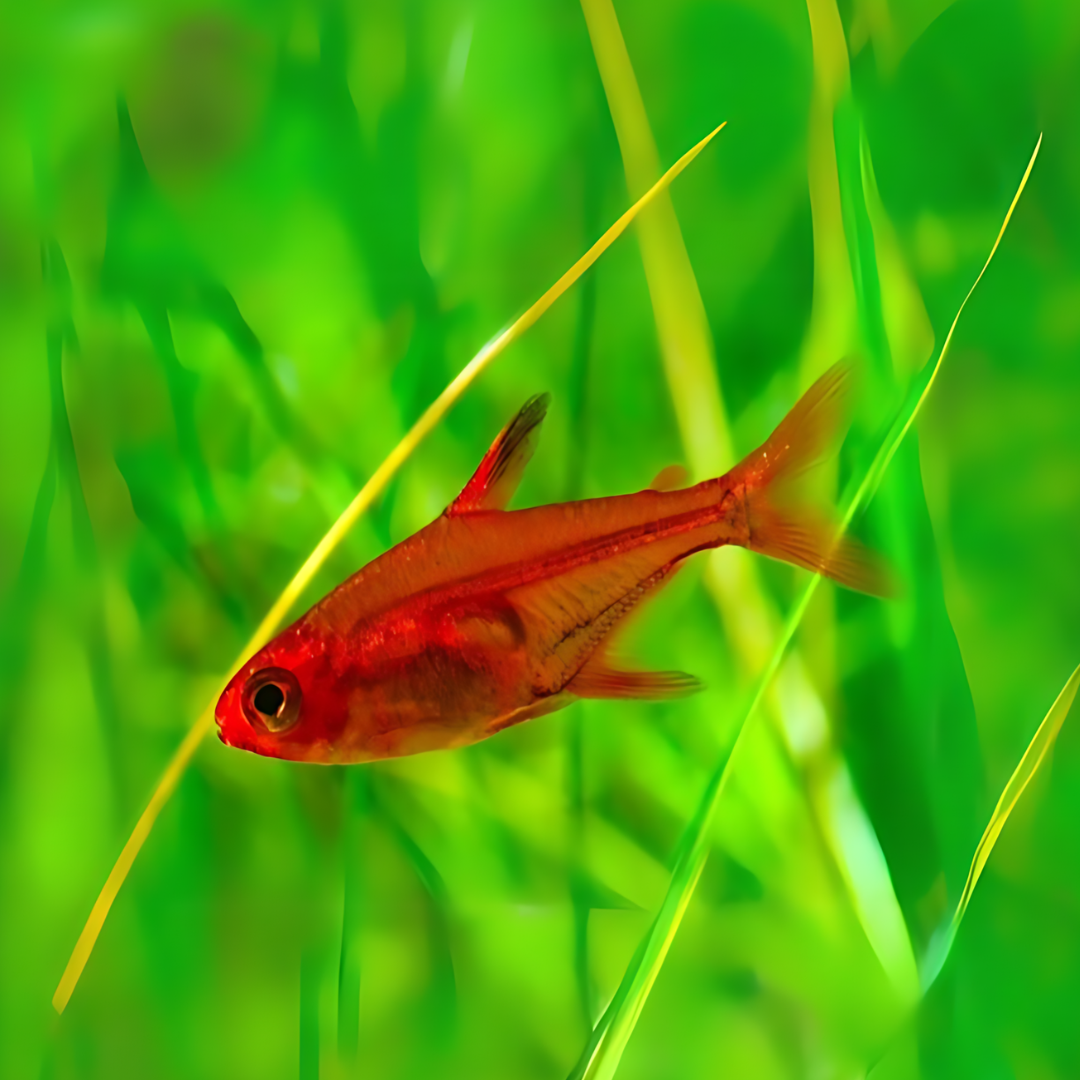 Red Ember Tetra Planted Tank Fish Single