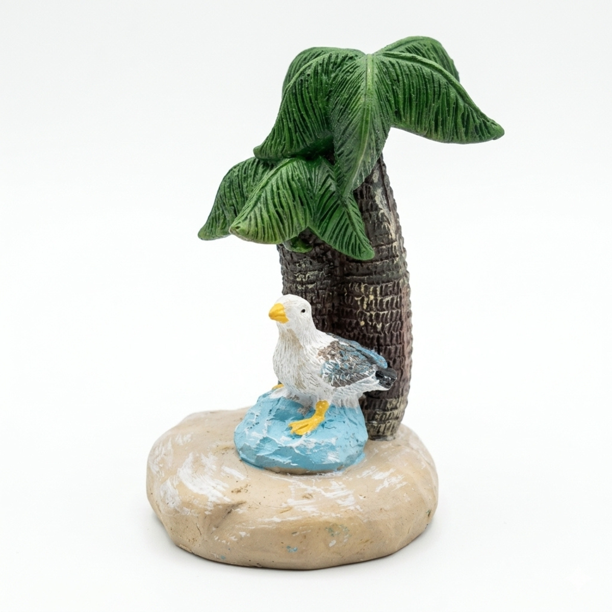 Decor Miniature Palm Tree & Seagull Figurine 14-40