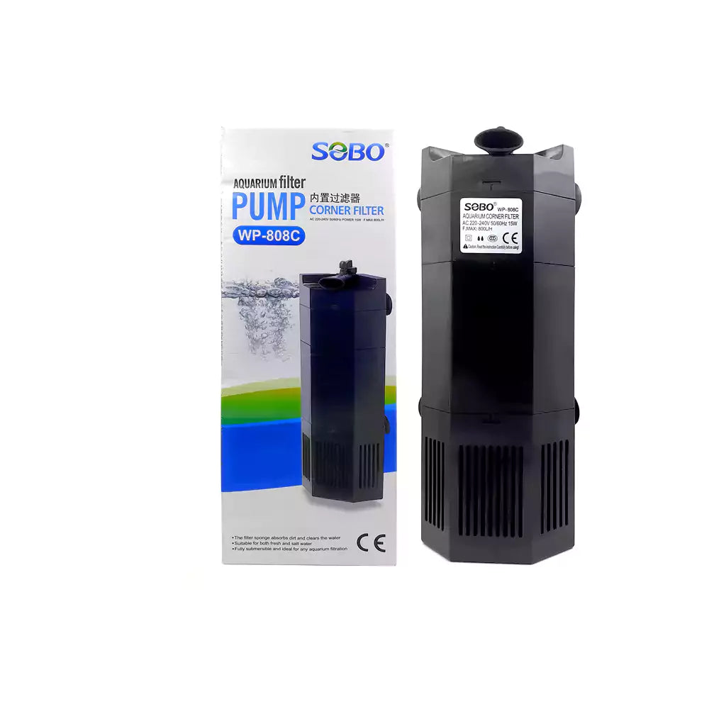 SOBO | WP-808C | ಅಕ್ವೇರಿಯಂ ಕಾರ್ನರ್ ಫಿಲ್ಟರ್