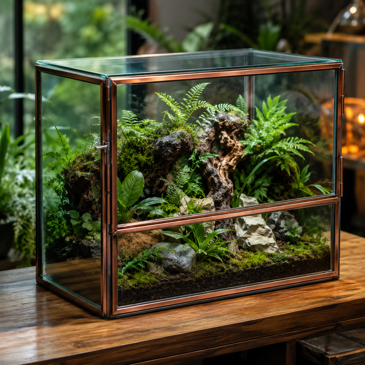 Metal Framed Terrarium Box