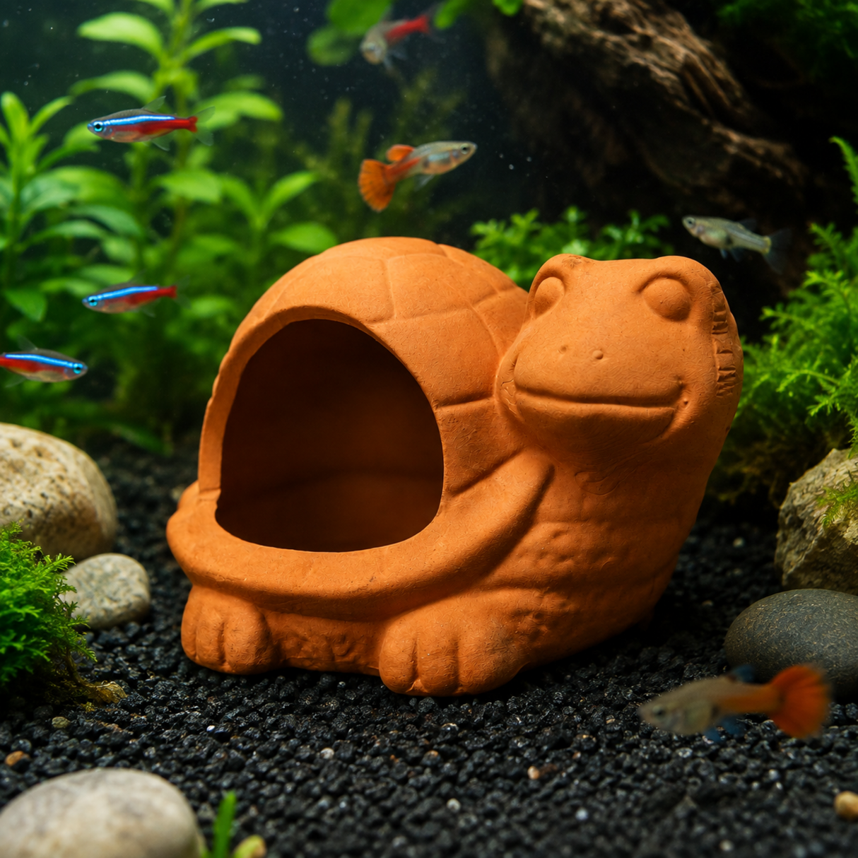 Decor Aquarium Turtle Clay Toy
