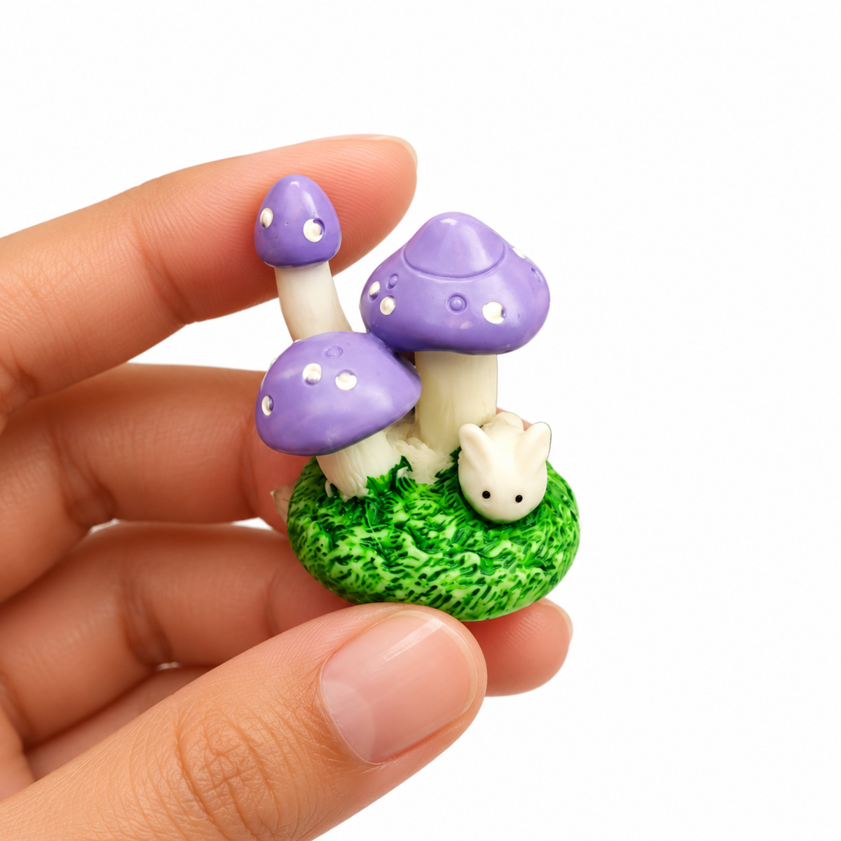 Decor Small Purple With White Mushroom Toy | Single