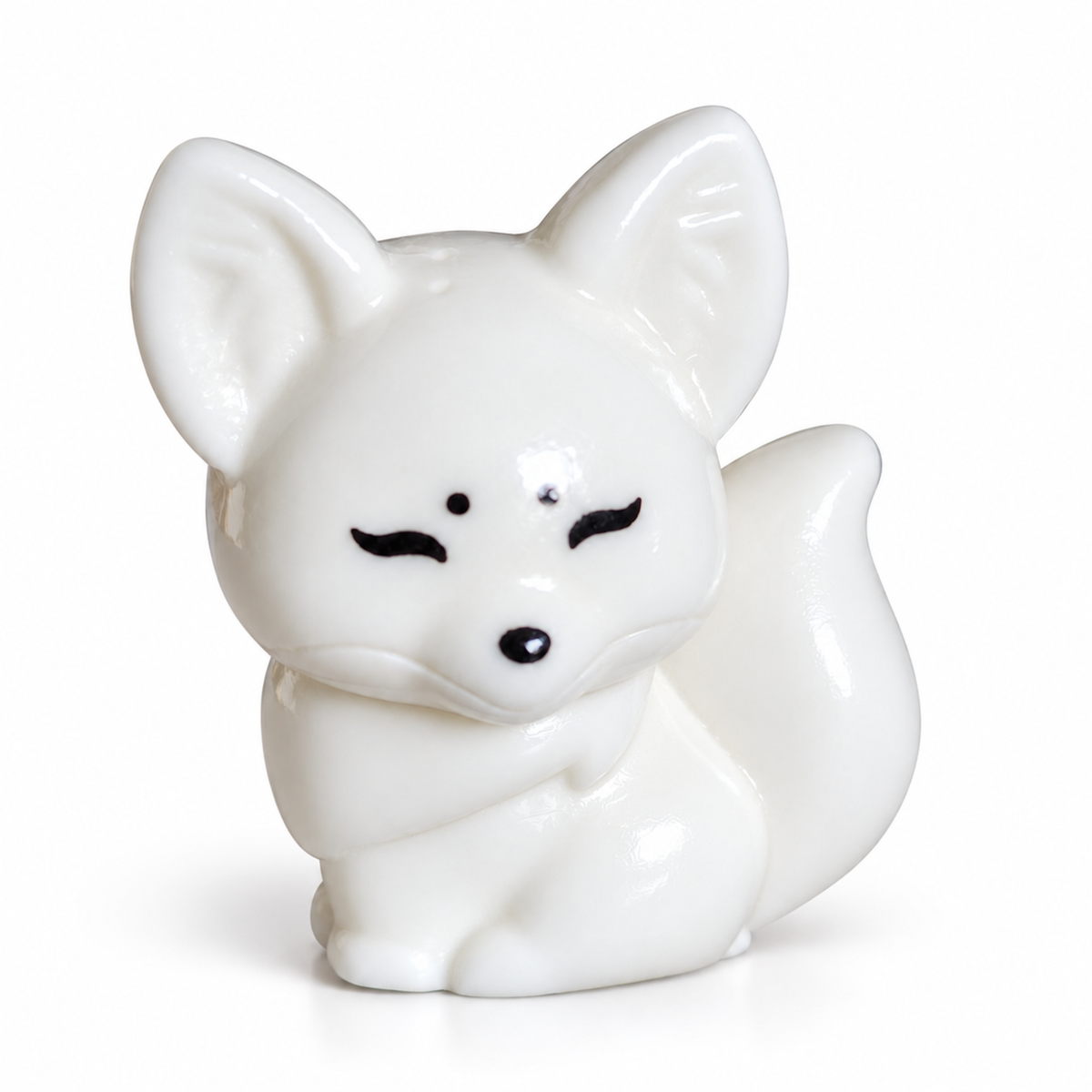Decor Mini White Fox Toy | Single
