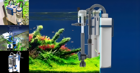 SUNSUN YBF-500 External Hang-On Filter with Skimmer – Crystal Clear Water Made Easy