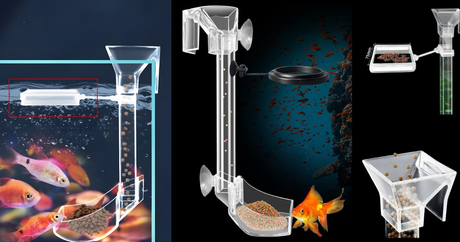 Feeding Pipe for Food Feeder with Detachable Acrylic Tube – Precise & Clean Aquarium Feeding