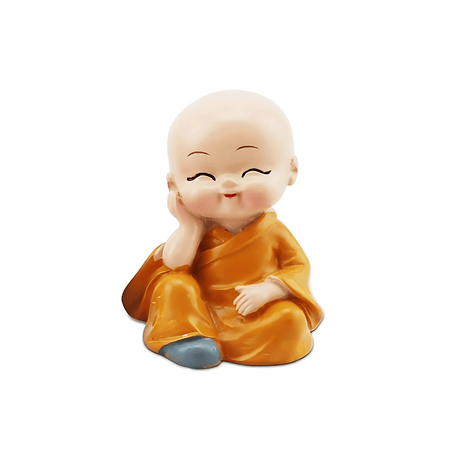 Decor 4pcs Cute Little Monks Figurine Statue 2.5cm