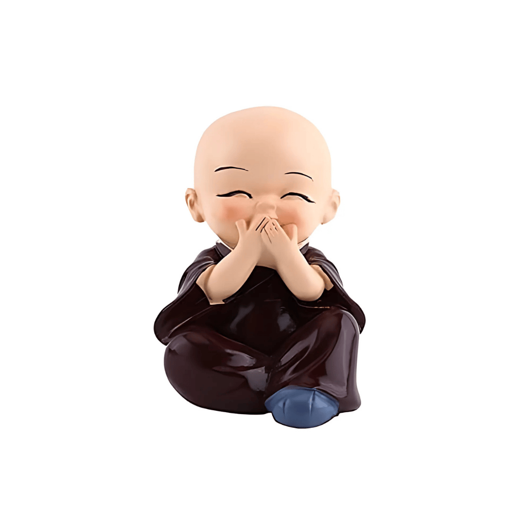 Decor 4pcs Cute Little Monks Figurine Statue 2.5cm