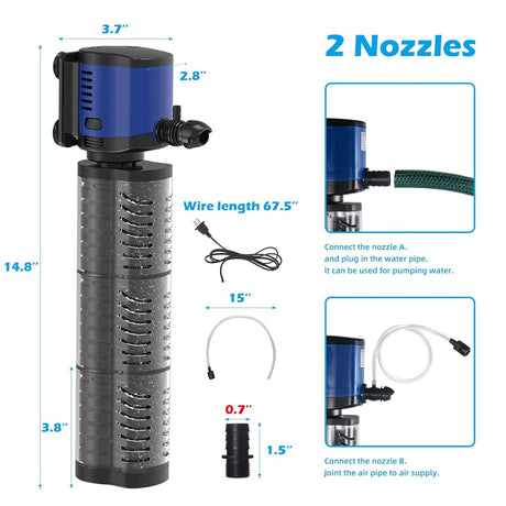 Sunsun Submersible Pump JQP 1500F