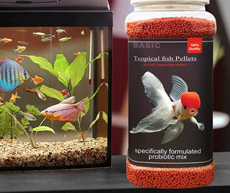 Basic Tropical Fish Pellets | With Added Probiotics