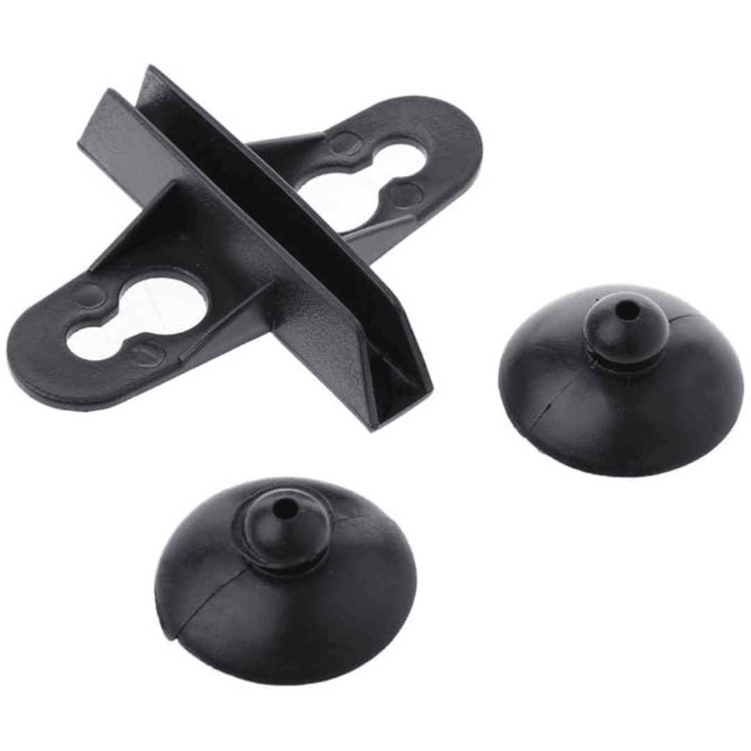 Divider Clips  Black Suction Cups (Pack Of 2)