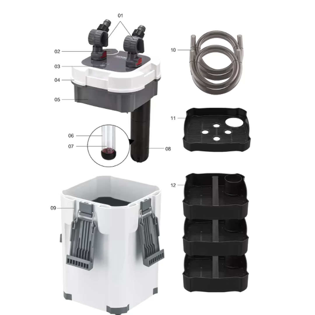 External Canister Filter AQ-903F/ UV