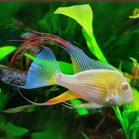 Live Fish Geophagus Albino Heckelii (6-7 inches)