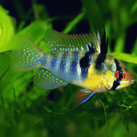 Ram Cichlid German Blue Imported  (7-8 cms) | Pair