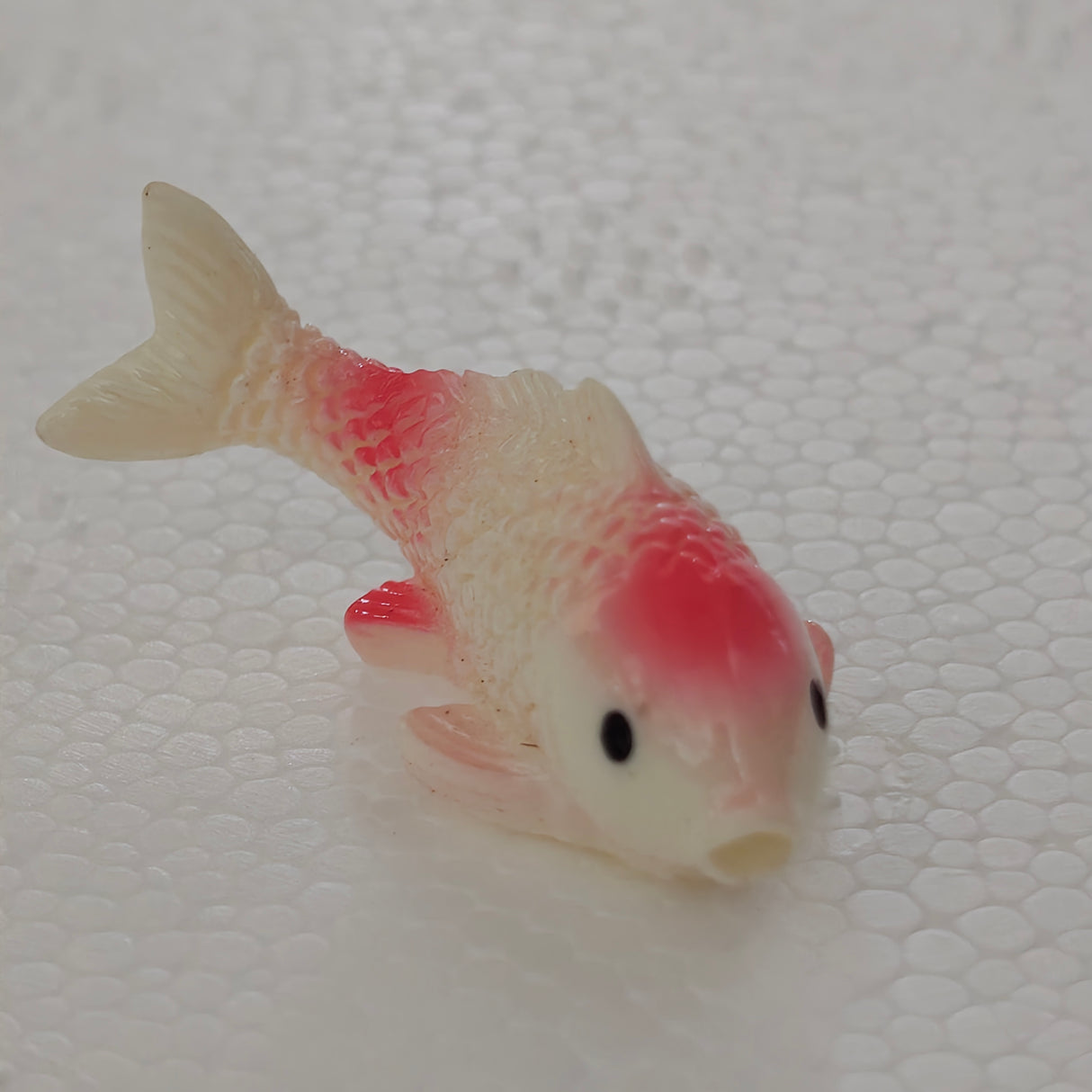 Small White With Pink  Fish Toy