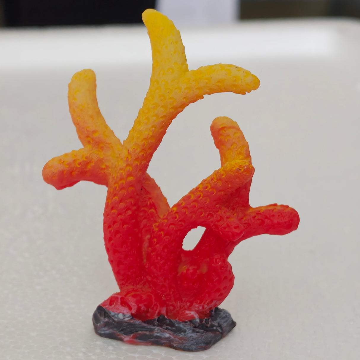 Mini Red With Yellow Coral Toy