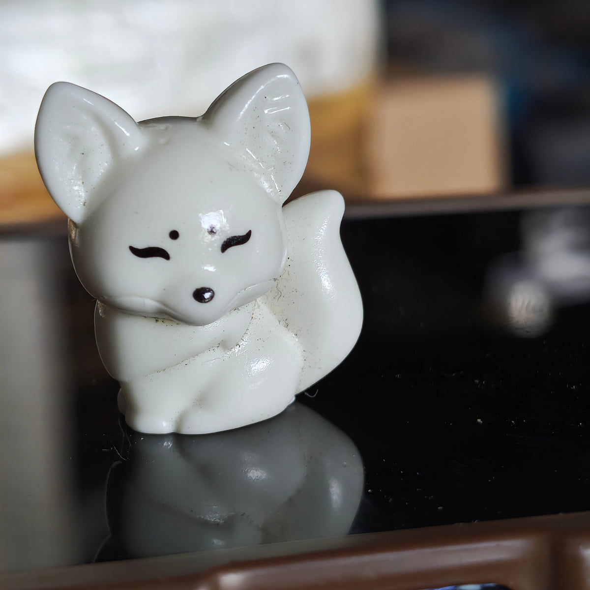 Decor Mini White Fox Toy | Single