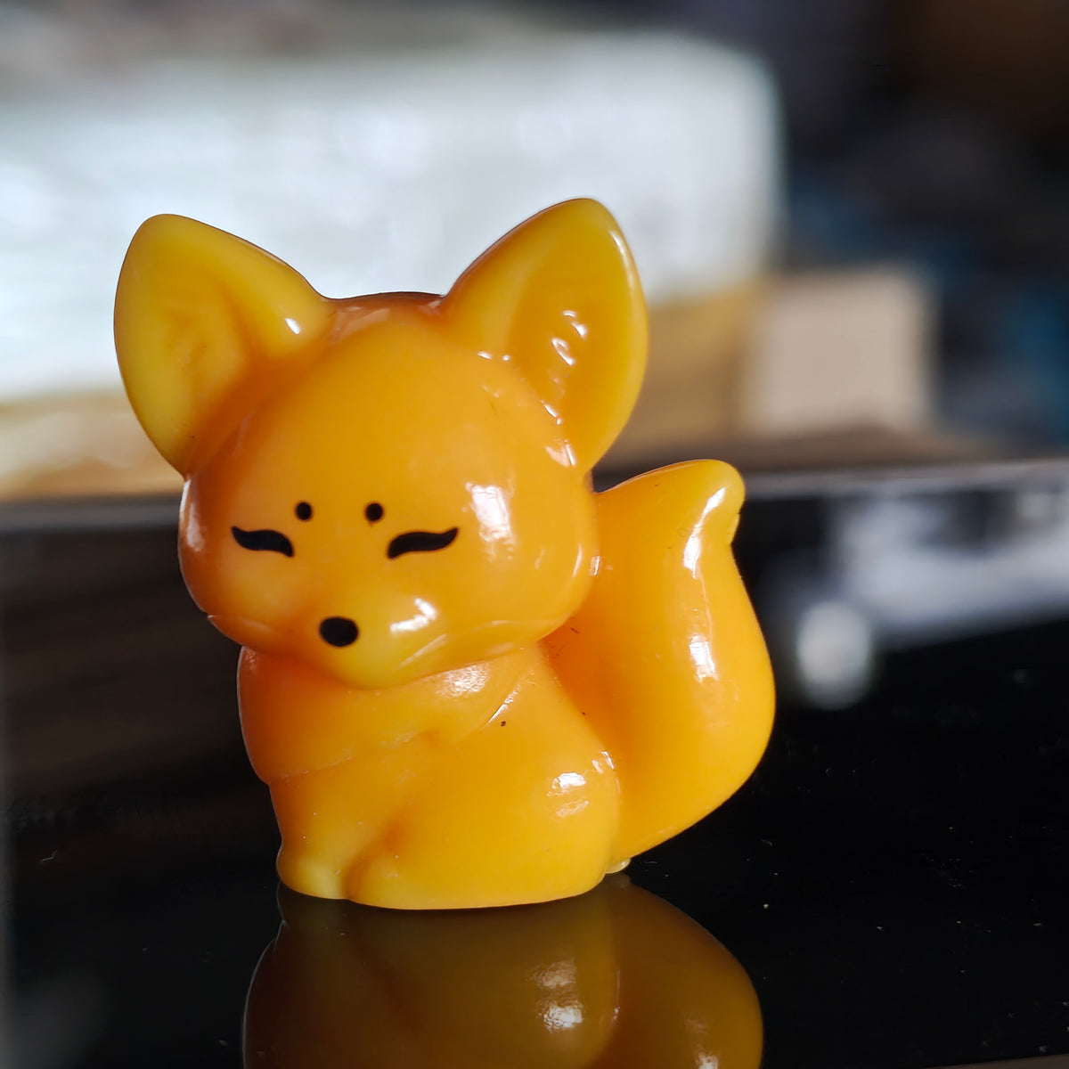 Decor Mini Yellow Fox Toy | Single