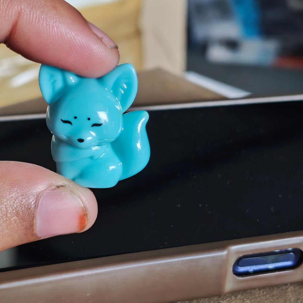 Decor Mini Blue Fox Toy | Single